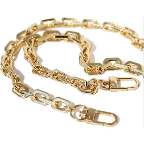 1CM width high quality handmade alloy chain metal bag with handle decorative Strap Handbag accessory shoulder replacement