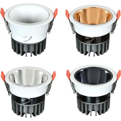 Super Bright Recessed LED Dimmable Downlight COB 5W 7W 9W12W 15W 18W20W 30W LED Ceiling Spot Light LED Ceiling Lamp AC 110V 220V