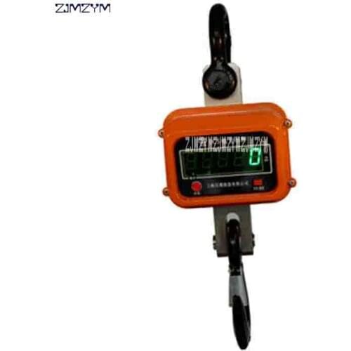 ZJMZYM New Arrival OCS-2T Electronic Hanging Scale Digital Display Aluminum Shell Hook Scale 2 tons 2T High Quality Crane Scale