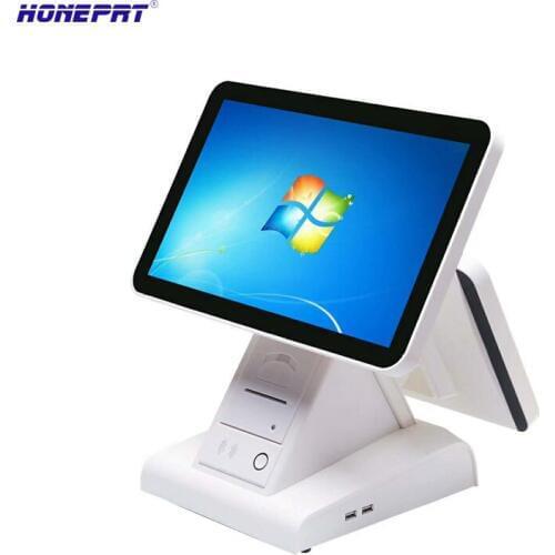 New 15 inch LED double touch screen register POS thermal printer