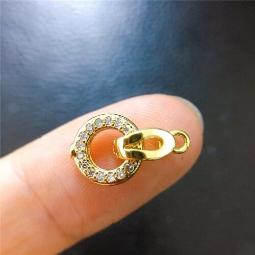 Wholesale DIY Natural Stones Beads Jewelry Making Accessories Silver/Gold Metal Connector Clasps Findings