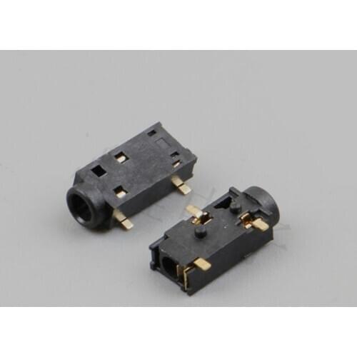 PJ-237A 3P 2.5mm headphone jack 3 foot patch 2 fixed foot 2.5MM audio socket interface