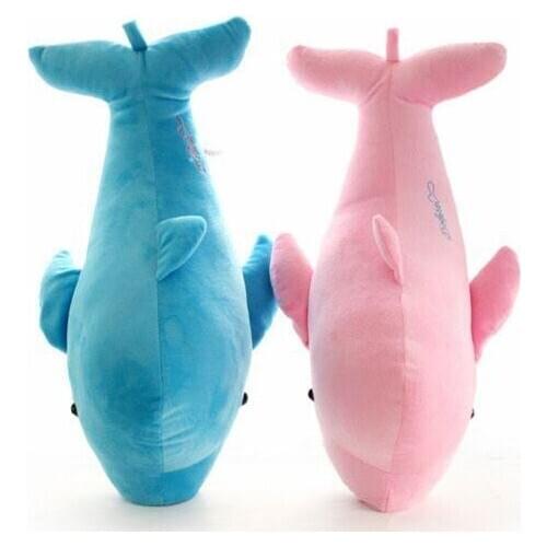 30cm plush Dolphin blue and pink good quality new hot stuffed soft Pillow lovely Halloween christmas birthday gift for kid