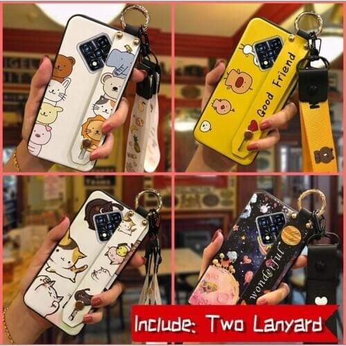 Durable Kickstand Phone Case For Infinix X687/Zero8 Cute Dirt-resistant Fashion Design TPU Soft Case