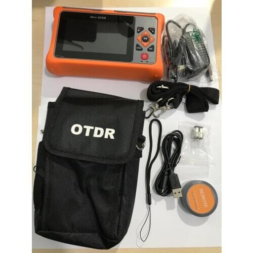 Pro MINI OTDR 1310/1550nm 22/20dB Fiber Optic Reflectometer Touch Screen VFL OLS OPM Evet Map Ethernet Cable Tester Equipment SM