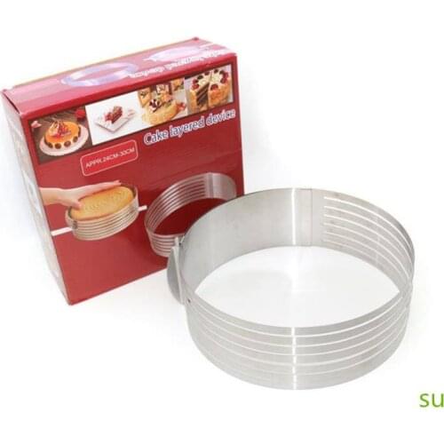 Adjustable Cake Cutter Slicer Stainless Steel Round Bread Cake Slicer Cutter Mold Cake Tools DIY Kitchen Baking Accessories