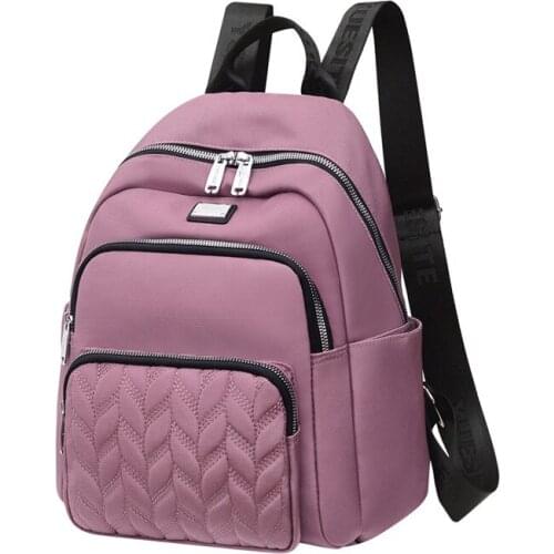 7 Colors New womens bags 2021 Nylon Trend Girls School backpack Large Capacity Womens backpack Fashion mochilas para mujer
