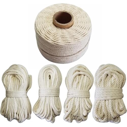 100% Natural cotton rope twine macrame cords tag hang handmade accessory DIY