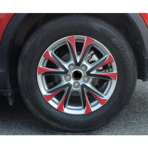 For Mazda CX-4 4 tires Hub sticker Carbon fiber stickers