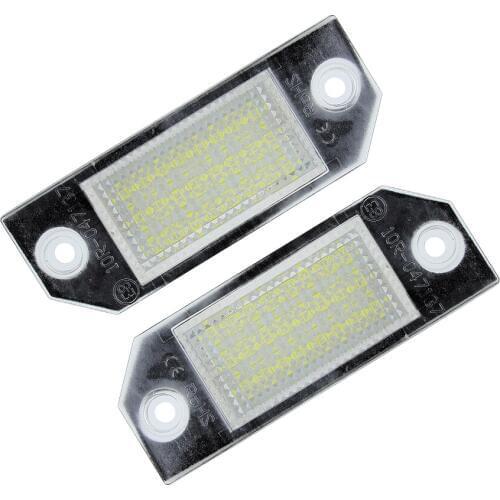 2Pcs For Focus C-MAX MK2 2003-2008 LED Number License Plate Lights White