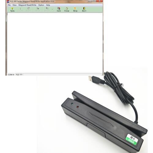 Universal 2 track Magnetic Card Barcode Reader Stripe Bidirectional MSR Card Reader POS Reader Writer encode