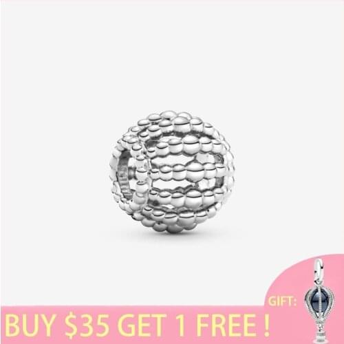 2021 Spring new 100% 925 Sterling Silver Beads Beaded Openwork Charm fit Original Pandora Bracelets Women DIY Jewelry