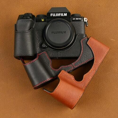 Vintage XS10 Case Handmade Genuine Leather Camera case For Fujifilm XS10Camera Bag Half Cover Case