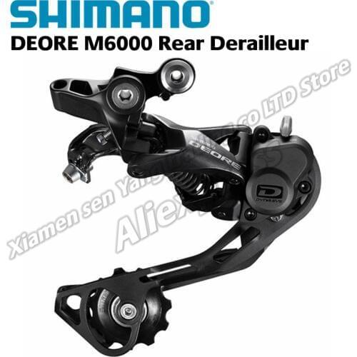 SHIMANO DEORE M6000 Rear Derailleurs Shadow MTB Bike Accessory Mountain Bicycle Parts for 10S Speed
