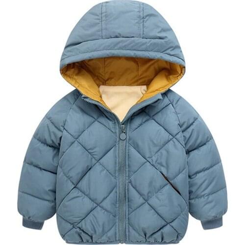 Winter Boys Jackets Hooded Outerwear Girls Warm Jacket Children Clothing Fashion Kids Zipper Coat Jacket Baby Outerwear Jackets