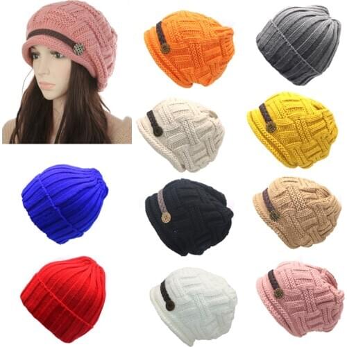 Winter Warm Hats for Women Caps Fashion Casual Beanie Female Bonnet Femme Skullies Beanie Hip Hop Men Cotton Caps Beanies Unisex