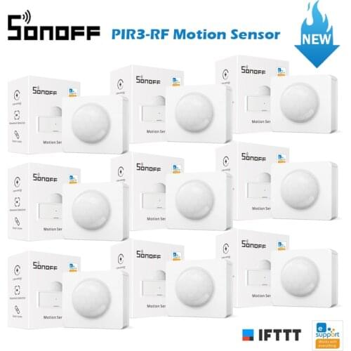 10/1Pcs SONOFF PIR3-RF PIR Motion Sensor Smart Scenes Alert / Normal Mode Notification eWelink IFTTT Work with SONOFF RF Bridge