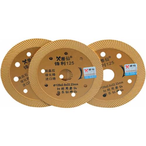 125 ultra-thin corrugated cutting disc Diamond saw blade Bo changes a brick of pottery and porcelain stone marble stone tablets