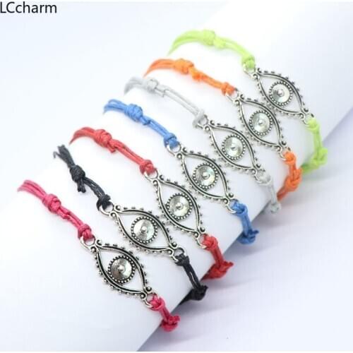 5pcs Eye Vintage Metal Braided Bracelet Bangle Women Men Unisex Bracelets Jewelry Christmas Xmas Gifts