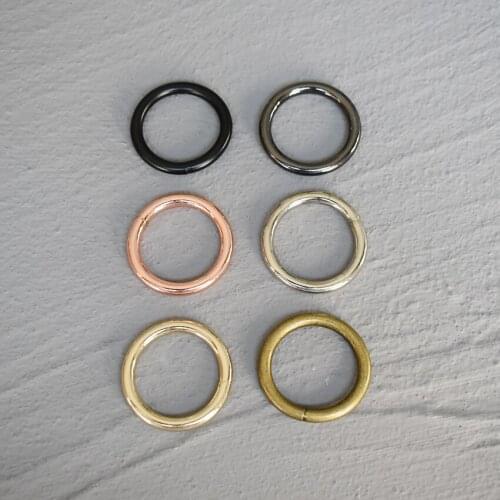 50 Pcs 25mm Metal O Ring Oval Zinc Alloy Bag Hook Round Key Ring Buckle Carbine For Bags DIY Metal Buckle Hardware Accessories