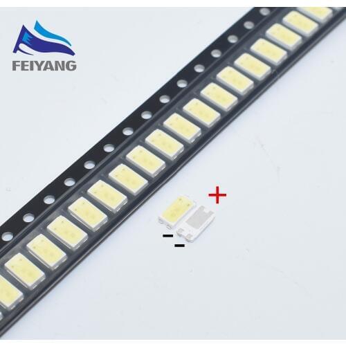 50pcs For LG LED LCD Backlight TV Application Middle Power LED LED Backlight RS59P 0.5W 3V 5630 Cool white LED LCD TV Backlight