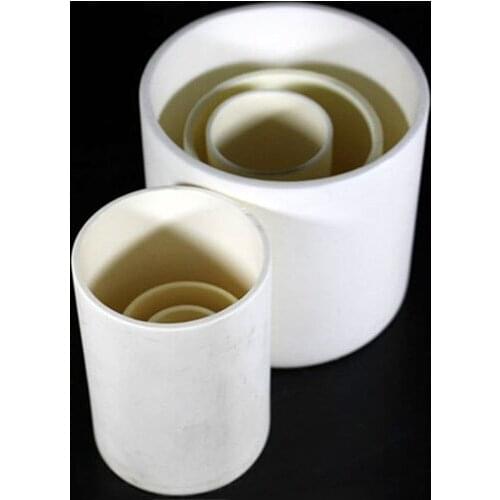 99.3% alumina crucible with lids / 500ml / cylindrical corundum crucible / ceramic crucible
