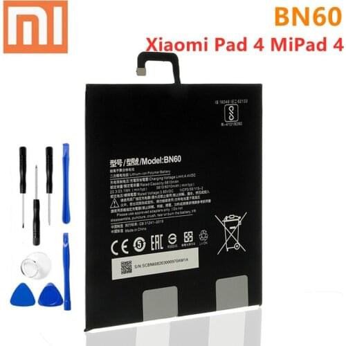 Xiaomi BN60 High Capacity Tablet Battery BN60 For Xiaomi Pad 4 Mipad 4 5810mAh bn60 Xiao Mi Tablet Replacement+ free tools
