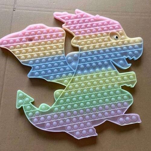 Anti-Stress Dinosaur Push Bubble Decompression Press Board Cup Mat Kid Adult Family Simple Game Sensory Toys dropshipping#20