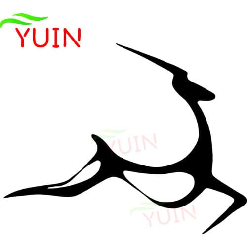 Art Jumping Gazelle Deer Car Sticker Creative Personality PVC Body Window Decoration Accessories Waterproof Sunscreen Stickers