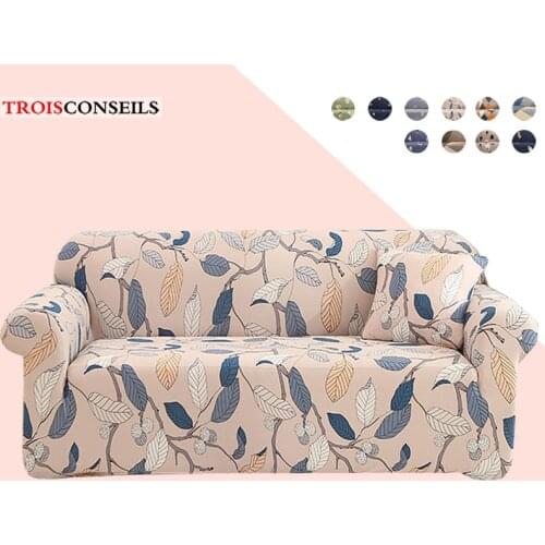 Floral Sofa Covers for Living Room Elastic Sofa Cover Sectional Corner Sofa Slipcover Anti-Dust L-Shape Couch Cover1/2/3/4seater