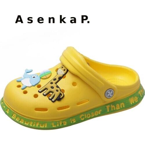 Kids sandals for Boys Girls Cartoon Shoes Summer Toddler Flip Flops Baby Indoor Slippers Beach Swimming Slippers for Children