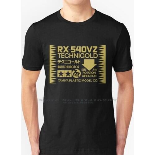 Tamiya Technigold Motor Label T Shirt 100% Pure Cotton Tamiya Technigold Vintage Rc Rc Racing Rc Fan Fathers Day Mothers Day