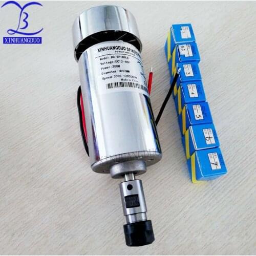 300w motor air cold cnc engraving machine spindle spindle DC motor CNC engraving machine + ER11 chuck (1mm-7mm)
