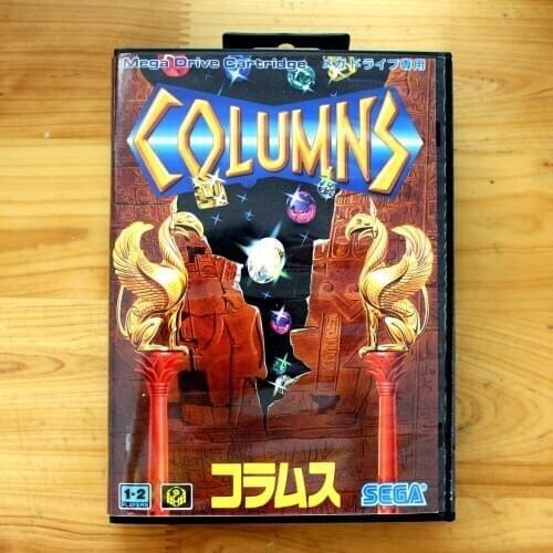 Columns 16 Bit SEGA MD Game Card With Retail Box For Sega Mega Drive For Genesis