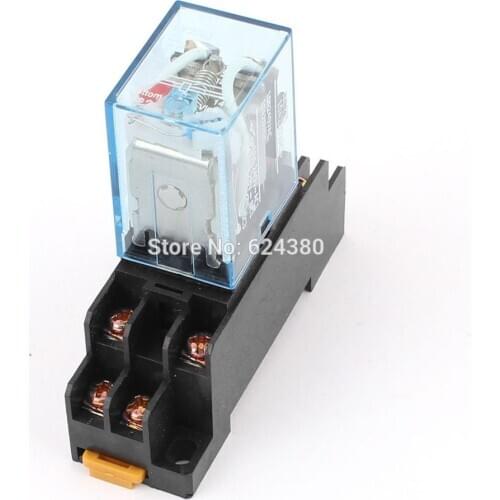 LY2NJ AC200/220V Coil General Purpose Power Relay 8Pin 10A AC 240V DC 28V w Base