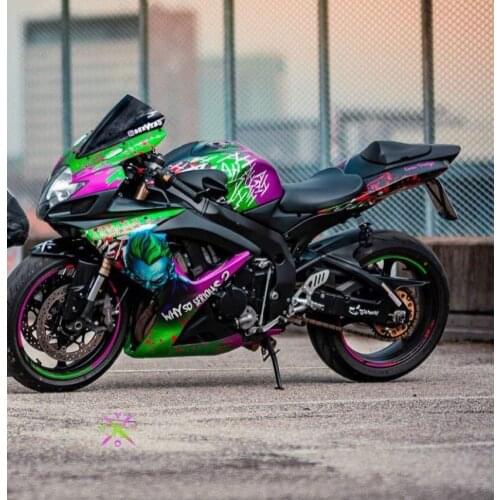 Ruilian 3M Customized Motorcycle Graphic Dirt Bike Sticker kit GRAPHICS DECALS STICKERS FOR KAWASAKI ninja 250 300 400