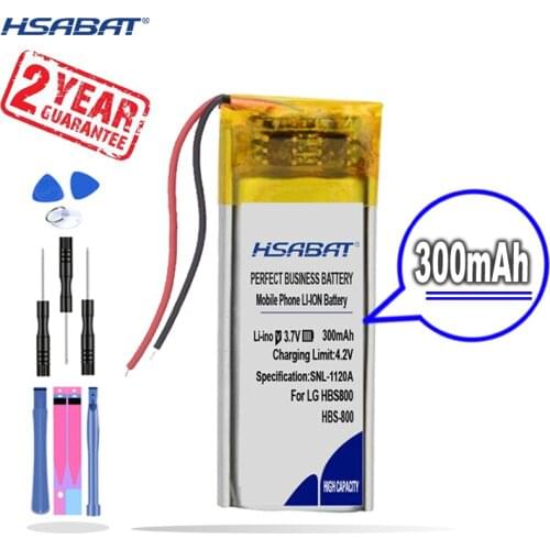 New Arrival [ HSABAT ] 300mAh Replacement Battery for LG HBS800 HBS-800 Bluetooth Earphone Headset