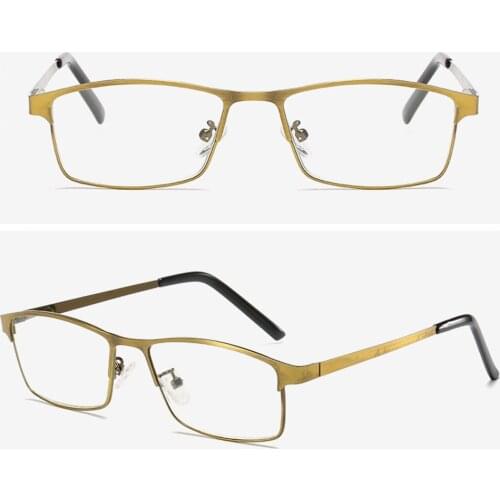 CLARA VIDA Retro Metal Anti-blue Light Reading Glasses for Men and Women Comfortable Business +1.0 +1.5 +2.0 To +4.0