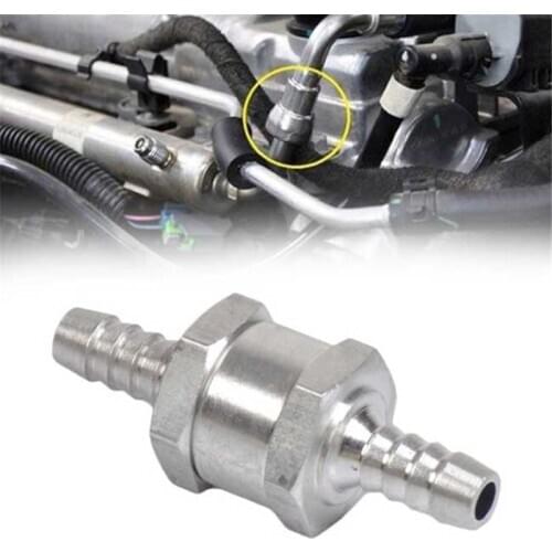 6/8/10/12mm Aluminium Alloy One Way Fuel Non Return Check Valve Petrol Diesel For Car Vacuum Hose Oil Water Pumps