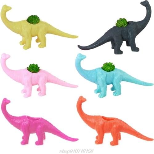 Plastic Dinosaur Animal Pattern Flower Pot Succulent Plant Cactus Pot For Home Desk Garden Ornament Decoration A09 21 Dropship