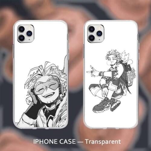 Hawks Coat Anime Phone Case Transparent for iPhone 6 7 8 11 12 s mini pro X XS XR MAX Plus cover funda shell