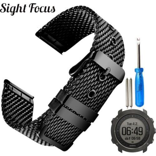 Stainless Steel Milan Mesh Watch Strap For Suunto TRAVERSE 18mm 20mm 22mm 24mm DW,Vacheron Constantin Watch band Citizen,IWC
