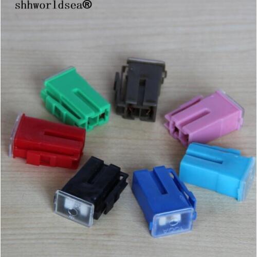 Shhworldsea 1000PCS big type 20A 30A 40A 50A 60A 70A 80A 90A 100A 120A car fuse automotive blade fuse auto fuse