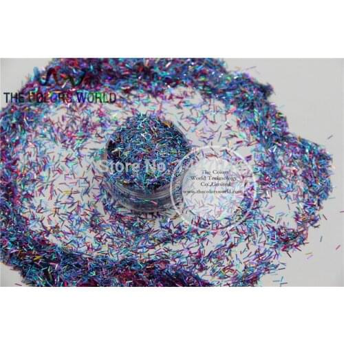 Mixed Laser Colors STRIP Strands Shape Glitter Sequins Spangles for nail art and DIY decoration 1pack=50g