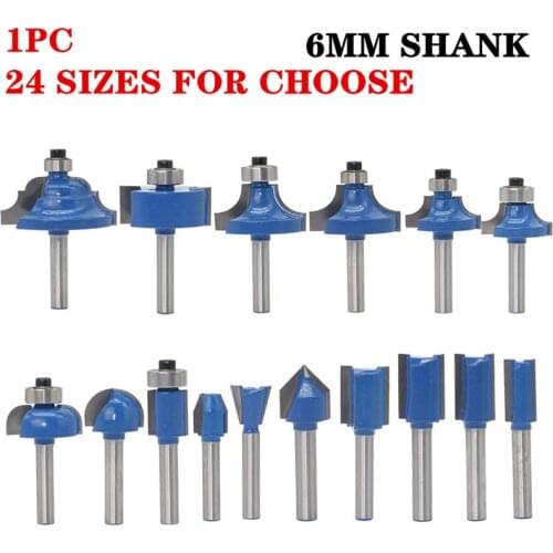 1pc 6mm Shank Trimmer Ceaning Flush Trim Wood Router Bit Straight End Mil Milling Cutters For Wood Woodworking Tools