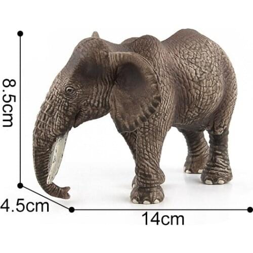 1pc Mother Female Elephant Models Forest Wild Animal Models Children Cheap Simulational Toys Gifts Collections DIY