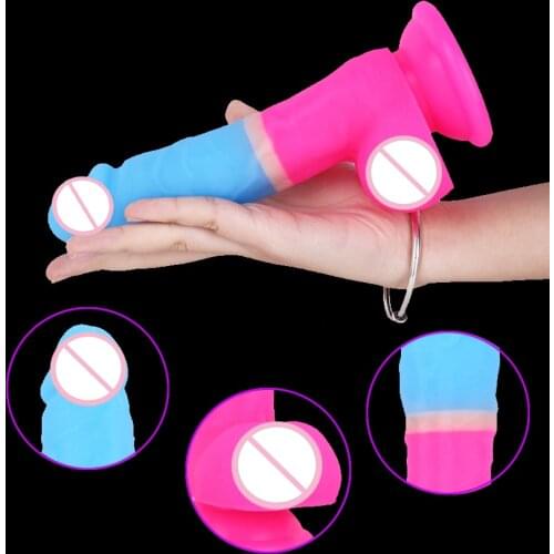 20cm Long Penis Dildos With Suction Cup Realistic Dildo Cock Soft silicone Private Fake Penis Advanced Female Sex Toys for Women