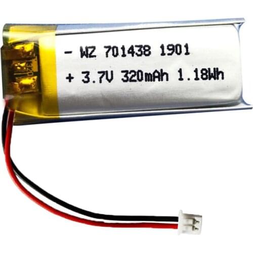 3.7V polymer lithium battery 701438-320mha Bluetooth headset recording pen point reading pen night light battery