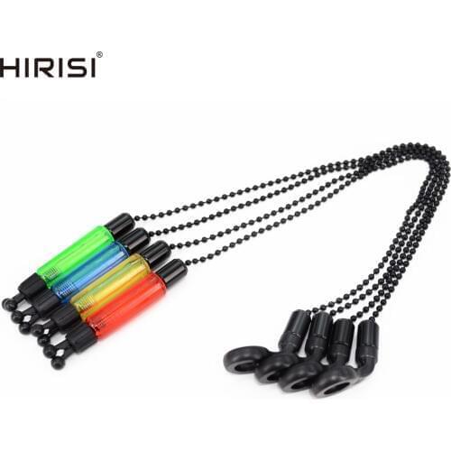4 x Carp fishing swingers fishing bite indicator black chain swingers 4 colors