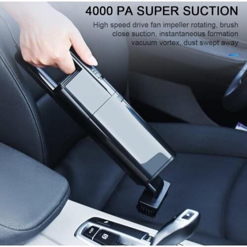 4000pa 12V 120W Car Vacuum Cleaner wired wireless Wet And Dry Cleaning Hight Pressure Handheld clean duster car Electronic